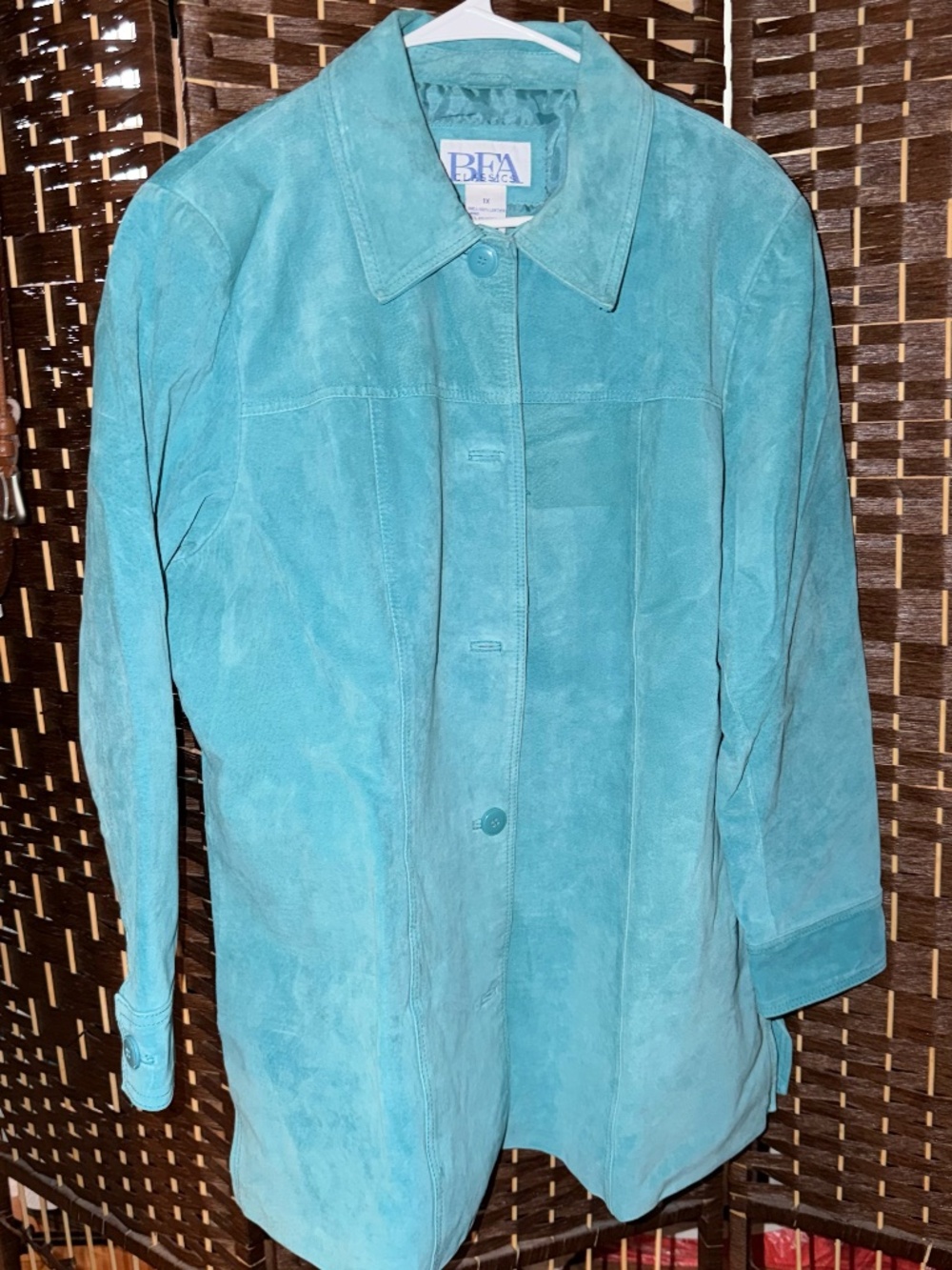 Vintage Blue Suede Jacket